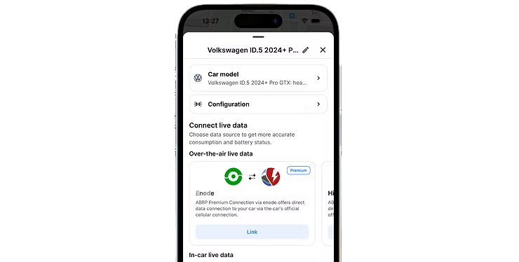 New Over-the-Air Live data option